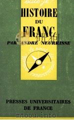 HISTOIRE DU FRANC   1963  PDF电子版封面    PAR ANDRé NEURRISSE 