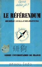 LE RéFéRENDUM   1987  PDF电子版封面    MICHéLE GUILLAUME HOFNUNG 