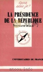 LA PRéSIDENCE DE LA RéPUBLIQUE（1983 PDF版）