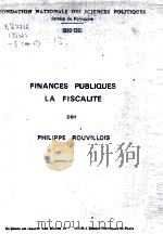 FRINANCES PUBLQUES LA FISCALITE PAR  FASCICULE 1     PDF电子版封面     