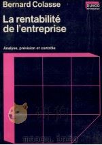 LA RENTABILITé DE L‘ENTREPRISE   1977  PDF电子版封面     