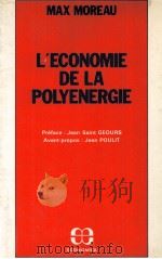 L‘ECONOMIE DE LA POLYENRGIE   1982  PDF电子版封面     