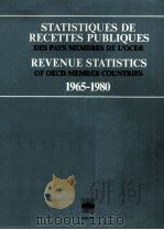 STATISTIQUES DE RECETTES PUBLIQUES DES PAYS MEMBRES DE L‘OCDE REVENUE STATISTICS OF OECD MEMBER COUN   1981  PDF电子版封面     