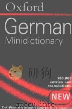 OXFORD GERMAN MINIDICTIONARY FOURTH EDITION   1993  PDF电子版封面  0198610440  OXFORD 