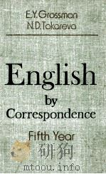 ENGLISH BY CORRESPONDENCE:FIFTH YEAR   1980  PDF电子版封面     