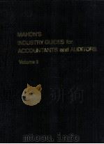 MAHON'S INDUSTRY GUIDES FOR ACCOUNTANTS AND AUDITORS COLUME 2   1980  PDF电子版封面  0882623788   