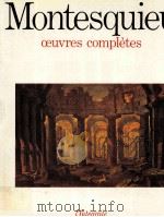 Oeuvres complètes   1964  PDF电子版封面  2020007142  Montesquieu 