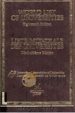 WORLD LIST OF UNIVERSITIES EIGHTEENTH EDITION   1990  PDF电子版封面  9290020512  F.EBERHARD 