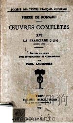 Oeuvres complètes : XVI 2   1952  PDF电子版封面     