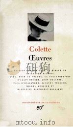 Oeuvres : I   1984  PDF电子版封面    Colette 