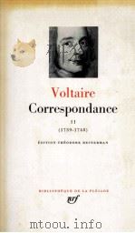 Correspondance : II   1977  PDF电子版封面    Voltaire 