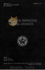 CATALYTIC TRANSITION METAL HYDRIDES   1983  PDF电子版封面  0897662245   
