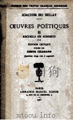 Oeuvres poétiques II   1961  PDF电子版封面     