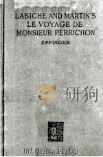 Le voyage de Monsieur Perrichon   1922  PDF电子版封面    Labiche. 