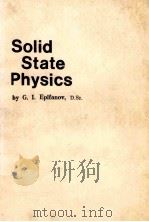 Solid State Physics   1979  PDF电子版封面    G.I.Epifanov 