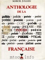 Anthologie de la poesie francaise   1989  PDF电子版封面  2876450607   