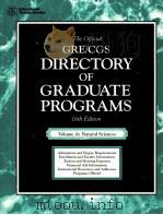 DIRECTORY OF GRADUATE PROGRAMS 16TH EDITION   1997  PDF电子版封面  0446396206   