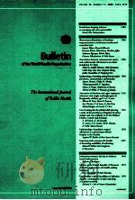 BULLETIN OF THE WORLD HEALTH ORGANIZATION     PDF电子版封面     