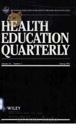HEALTH EDUCATION QUARTERLY     PDF电子版封面  0471628212   