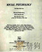 SOCIAL PSRCHOLOGY AN INTRODUCTION（1976 PDF版）