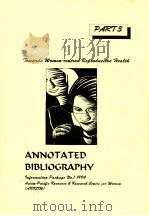 ANNOTATED BIBLIOGRAPHY PART 3     PDF电子版封面     