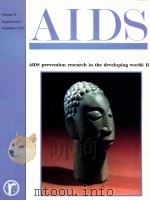 AIDS PREVENTION RESEARCH IN THE DEVELOPING WORLD:II     PDF电子版封面     