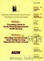 REPRODUCTIVE HEALTH TRAINING FOR PRIMARY PROVIDERS MODULE 1（ PDF版）