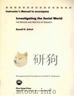 INVESTIGATING THE SOCIAL WORLD THE PROCESS AND PRACTICE RESEARCH   1996  PDF电子版封面  0803990723  RUSSELL K.SCHUTT 