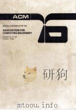 ACM‘76 PROCEEDINGS OF THE ANNUAL CONFERENCE（1976 PDF版）