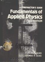 INSTRUCTOR‘S GUIDE FUNDAMENTALS OF APPLIED PHYSICS 3RD EDITION（1984 PDF版）