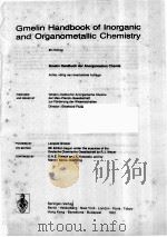 GMELIN HANDBOOK OF INORGANIC AND ORGANOMETALLIC CHEMISTRY 8TH TYPIX STANDARDIZED DATA AND CRYSTAL CH（1993 PDF版）