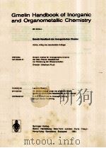 GMELIN HANBOOK OF INORGANIC AND ORGANOMETALLIC CHEMISTRY 8TH EDITION TYPIX STANDARDIZED DATA AND CRY（1994 PDF版）
