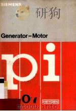 GENERATOR-MOTOR   1978  PDF电子版封面     