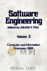SPFTWARE ENGINEERING COINS III VOLUME 2   1971  PDF电子版封面    JULIUS T.TOU 