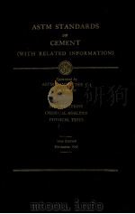 ASTM STANDARDS ON CEMENT (WITH RELATED INFORMATION) 16TH EDITION   1962  PDF电子版封面     