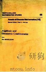 ANNALS OF DISCRETE MATHEMATICS (15) ALGEBRAIC AND GEOMETRIC COMBINATORICS（1982 PDF版）