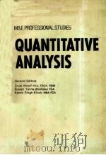 M&E PROFSSIONAL STUDIES QUANTITATIVE ANALYSIS   1985  PDF电子版封面     