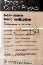 Real-Space Renomalization   1982  PDF电子版封面  0387114599   