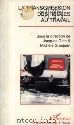 LA TRANSGRESSION DES REGLES AU TRAVAIL   1996  PDF电子版封面  2738447627   