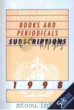 BOOKS AND PERIDICALS SUBSCRIPTIONS 1998     PDF电子版封面     