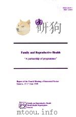 FAMILY AND REPRODUCTIVE HEALTH   1998  PDF电子版封面     