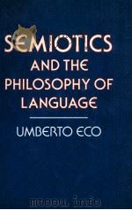 SEMIOTICS AND PHILOSOPHY OF LANGUAGE（1984 PDF版）