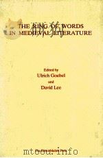 THE RING OF WORDS IN MEDIEVAL LITERATURE   1993  PDF电子版封面  0889465780  ULRICH GOEBEL AND DAVID LEE 