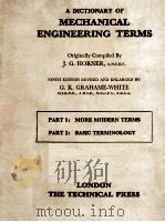 A DICTIONARY OF MECHANICAL ENGINEERING TERMS（1967 PDF版）