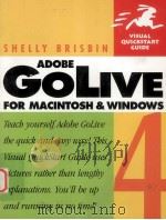 VISUAL QUICKSTART GUIDE ADOBE GOLIVE 4 FOR MACINTOSH AND WINDOWS   1999  PDF电子版封面  0201354772  SHELLY BRISBIN 
