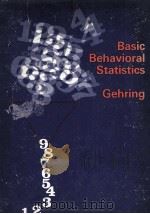 Basic Behavioral Statistics（1978 PDF版）