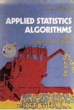 Applied Statistics Algorithms   1985  PDF电子版封面    P.Griffiths and I.D.Hill 
