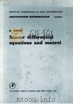 Institutiones Mathematicae Volume I Linear Differential Equations And Control   1976  PDF电子版封面    R.Conti 