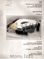 SECTAM XIII PROCEEDINGS 1986 SOUTHEASTERN CONFERENCE ON THEORETICAL AND APPLIED MECHANICS VOLUME 2（1986 PDF版）