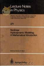 NONLINEAR HYDRODYNAMIC MODELING:A MATHEMATICAL INTRODUCTION（1987 PDF版）